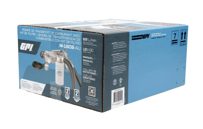 18 GPM 12V M-180® Series Fuel Transfer Pump   110612-01