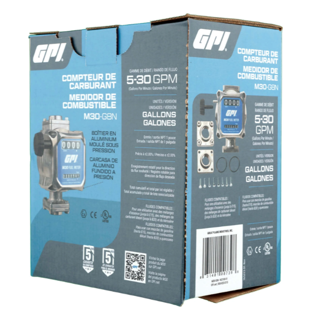 5-30 GPM M30 Series Modular Mechanical Fuel Meter   165100-01
