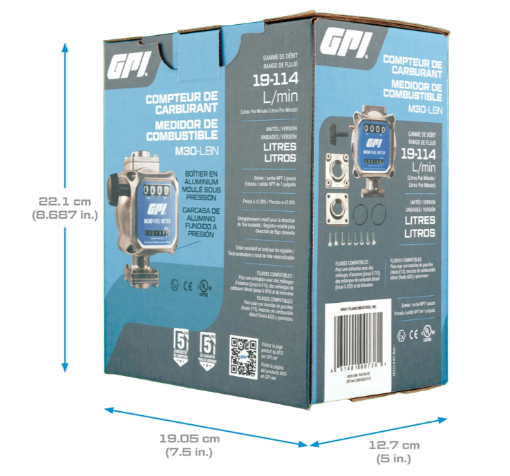 5-30 GPM M30 Series Modular Mechanical Fuel Meter   165100-02