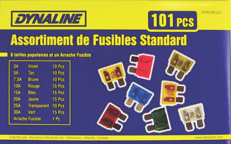 101 Pc. ATO Plug In Fuse Assortment  00121