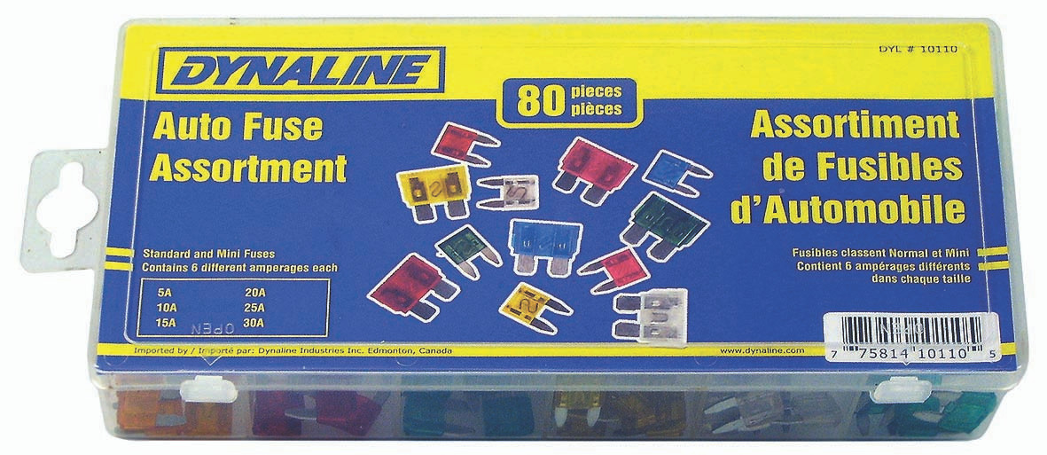 80 Pc. Auto Fuse Assortment  10110
