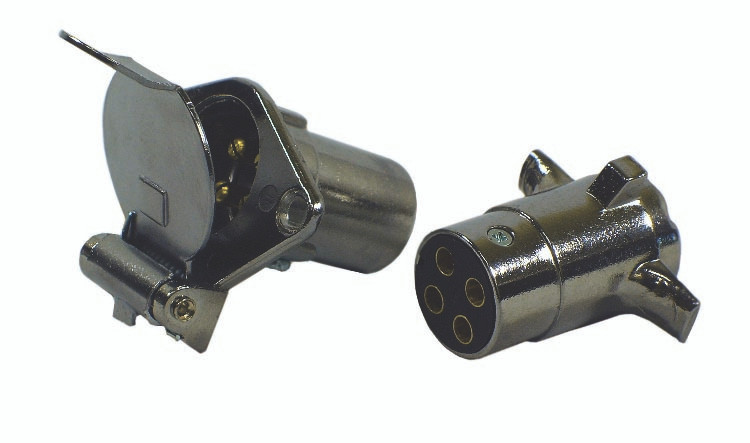 Round 4 Pole Trailer Plug & Socket Kit  27015