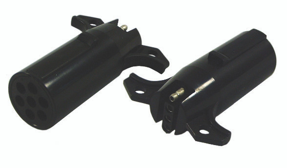 Round 7 Pole / Flat 4 Pin Trailer Adapter  27080