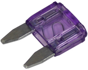 5 Pc. 3A Violet Min Blade Fuses  103-BP