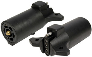 Round 7 Blade / Flat 5 Pin Trailer Adapter  7705-11