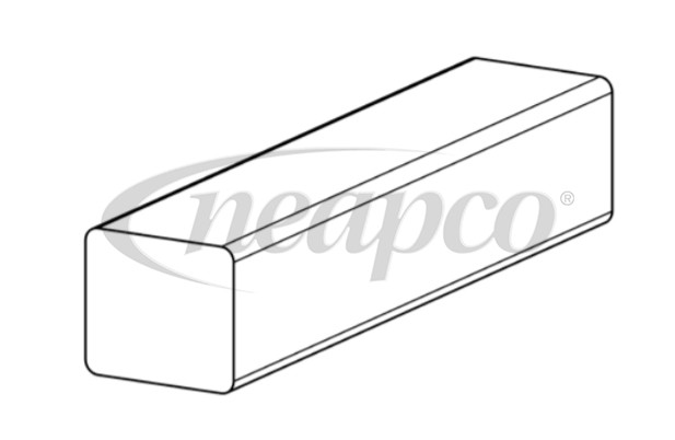 1 x 1-1/8" x 6' Rectangular Solid Shaft  73-1001