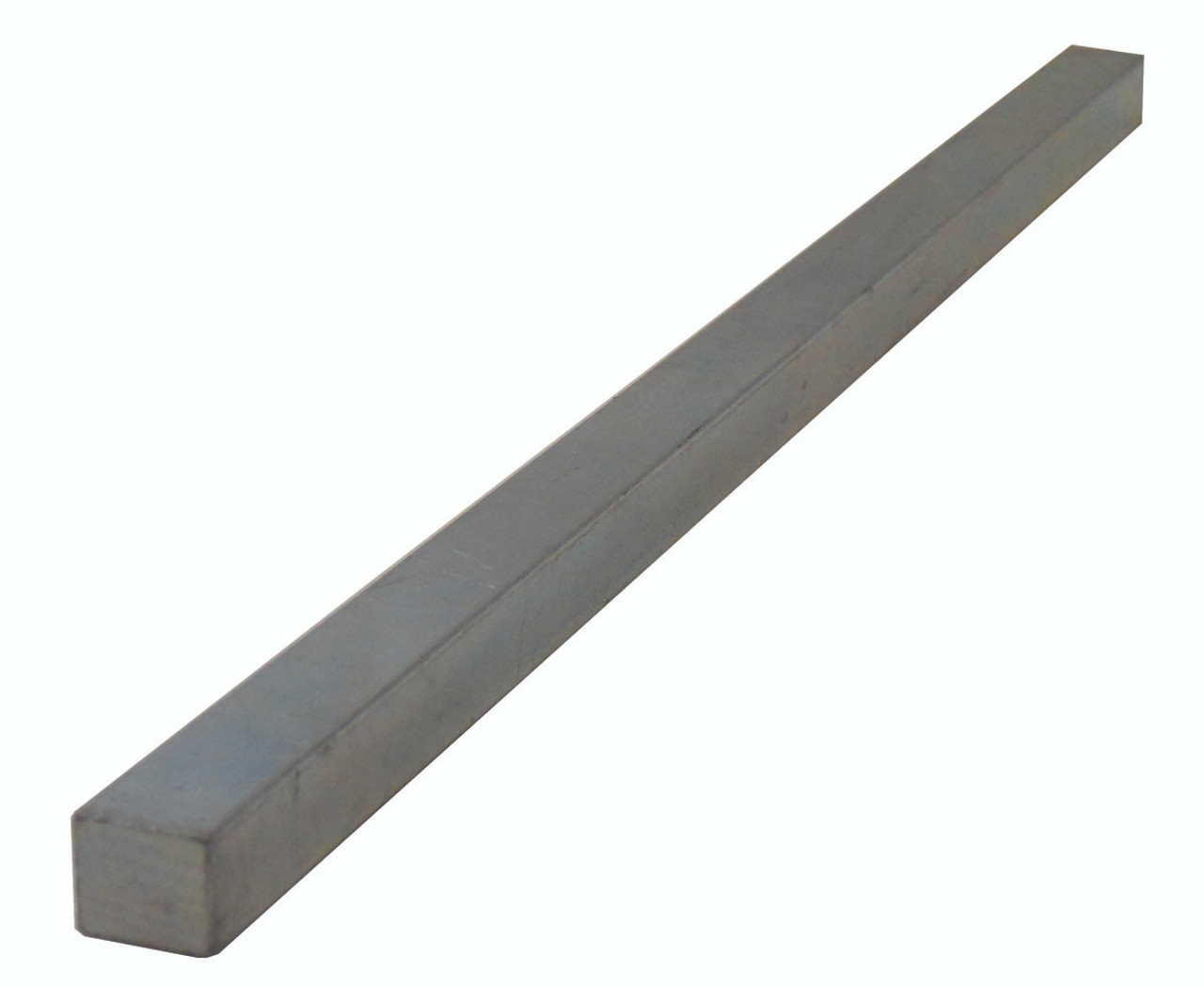 Rectangular SAE 5/16 x 5/8 x 12" Zinc Plated Steel Keystock  .313-625-12