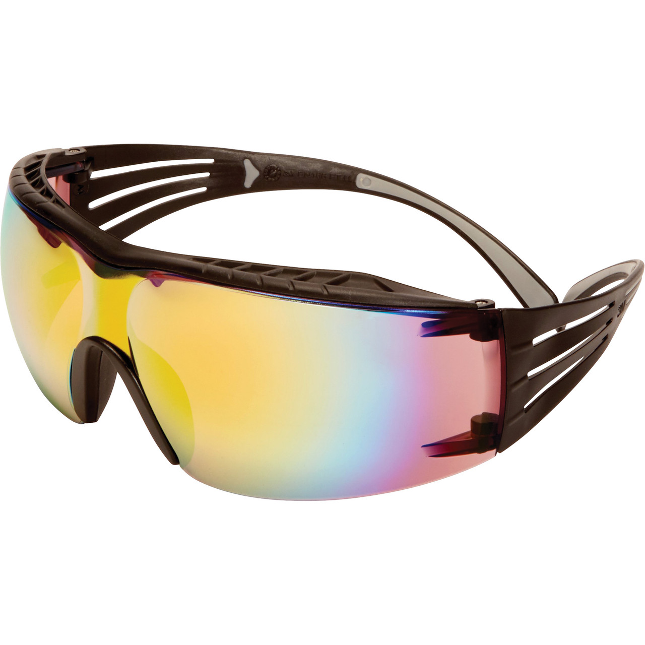 Securefit® 400X Series Safety Glasses w/Orange Mirror Lens  SF416XAS-BLK