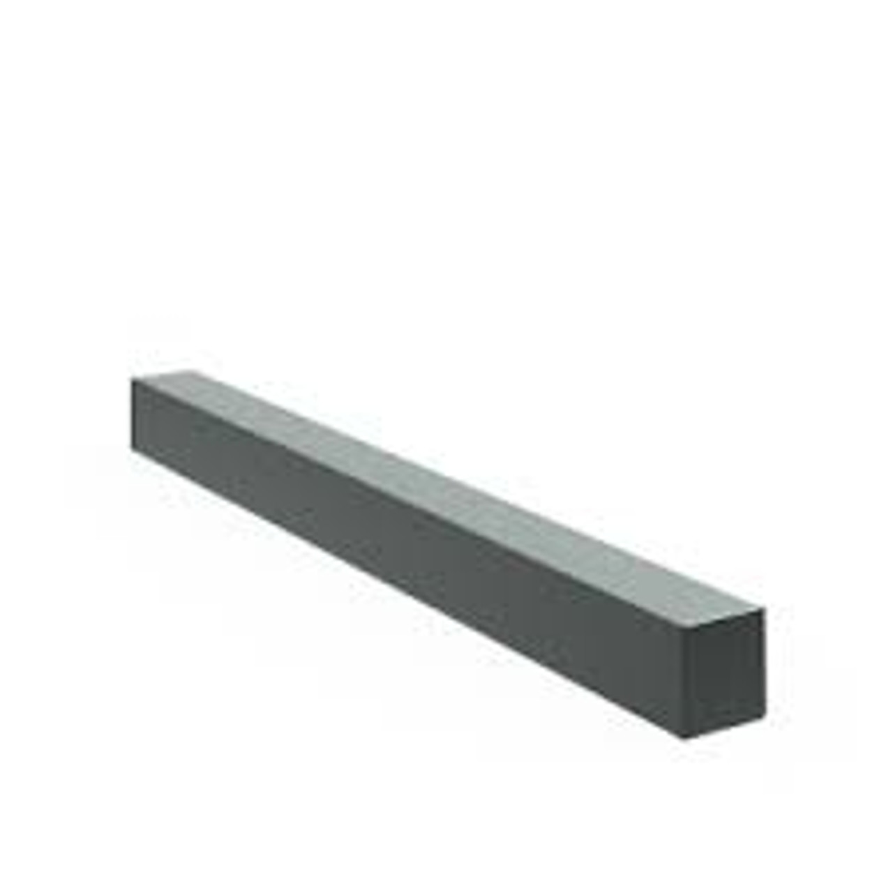 Square SAE 5/8 x 12" Unplated Bare Steel Keystock  0.625-12-U