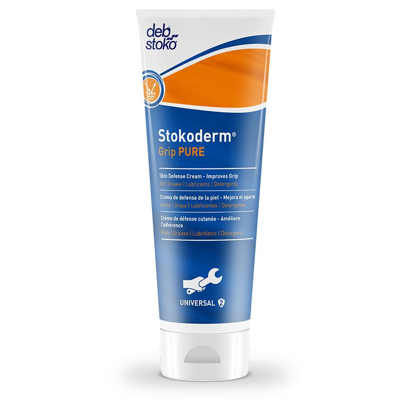 Stokoderm® Grip PURE Unscented Skin Protection Cream 100ml Tube  SGP100ML