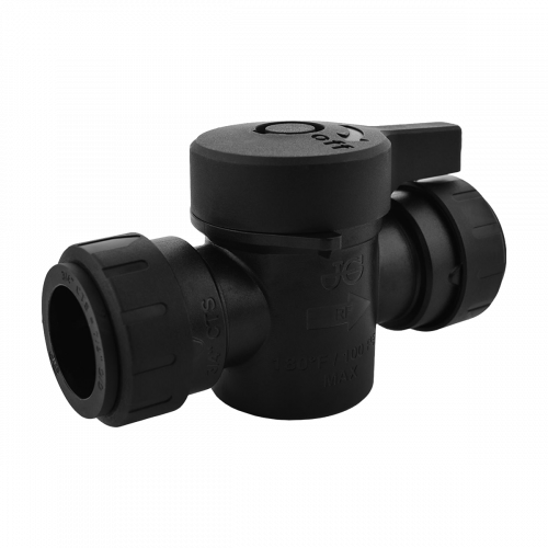 3/4" JG® Black Polysulfone CTS Twist Lock Shut Off Valve  PSEISV28P