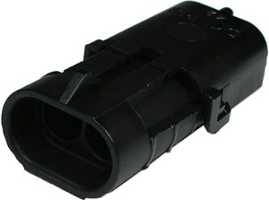 2 Pc. 2 Cavity Weather Pack Shroud  158-PR