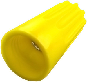 25 Pc. 600V Yellow Wire Cap  1604-CS