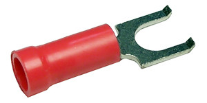 7 Pc. 22-18 AWG #8 Vinyl Insulated Flanged Fork Connector  1734-BP