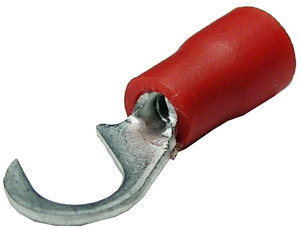 100 Pc. 22-18 AWG #10 Vinyl Insulated Hook Connector  1745-16