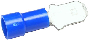 1000 Pc. 16-14 AWG .250" Vinyl Insulated Male Spade Connector  1856-39