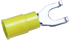 5 Pc. 12-10 AWG #10 Vinyl Insulated Flanged Fork Connector  1935-13