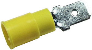 6 Pc. 12-10 AWG .250" Vinyl Insulated Male Spade Connector  1956-BP