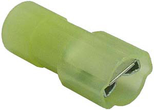 1000 Pc. 12-10 AWG .250" Nylon Fully Insulated Double Bump Female Spade Connector  1965-M