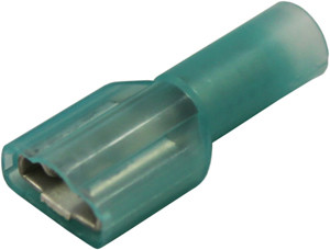 10 Pc. 16-14 AWG .250" Nylon Fully Insulated Single Bump Female Spade Connector  2165-14