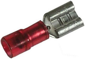 50 Pc. 22-18 AWG .250" Nylon Insulated Female Spade Connector  2955-15