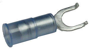 100 Pc. 16-14 AWG #8 Nylon Insulated Flanged Fork Connector  3034-CS
