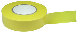 10 Pc. 3/4" x 66' Yellow All Weather PVC Insulating Tape  3466-7-RL