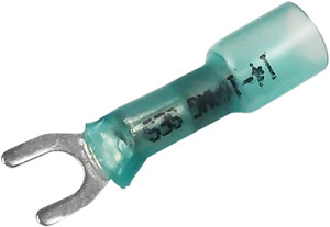 5 Pc. 16-14 AWG #10 Polyolefin Insulated "Crimp-Solder-Seal" Fork Connector  3625-BP