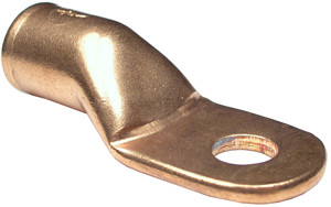 2 Pc. 3/0 AWG 5/16" Pure Copper Tubular Lug Ring  4638U-12