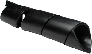 1/2" (3/8 ~ 4") x 100' Black Spiral Wrap  5122-0-C