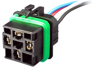 25 Pc. 18 AWG 4 Pin Relay Pigtail  5565-35