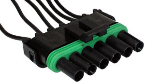 6 Cavity Weather Pack Tower Pigtail  5670-11