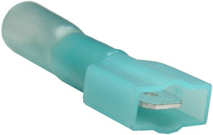 25 Pc. 16-14 AWG .250" Polyolefin Fully Insulated Heat Shrink Male Spade Connector  5964-15