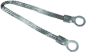 11 AWG @ 8" Lug - Lug Ground Strap  6170-11