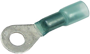 100 Pc. 16-14 AWG #10 Polyolefin Insulated "Solder-Shrink" Ring Connector  6805-36