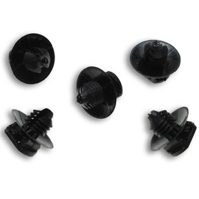 100 Pc. .250" 50 lb. Black Push Button Cable Tie Mount  7090-36