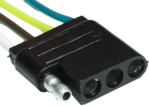 10 Pc. 16 AWG @ 6" Flat 4 Pin Trailer Connector  7694-34