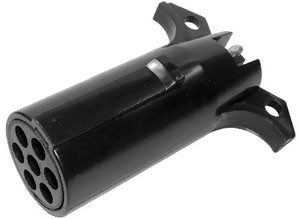 Round 7 Pole / Flat 4 Pin Trailer Adapter  7704-11