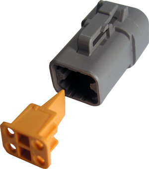 14-10 AWG 4-Way Deutsch "DTP" Plug & Wedgelock  7983-11