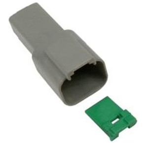 20-14 AWG 2-Way Deutsch "DT" Plug & Wedgelock  7990-11