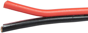 16/2 AWG @ 25' Red/Black PVC Insulated Bonded Parallel Wire  8138-PK