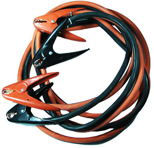 2 AWG 500A @ 24' Red & Black PVC Insulated Booster Cable Set  8179F-E