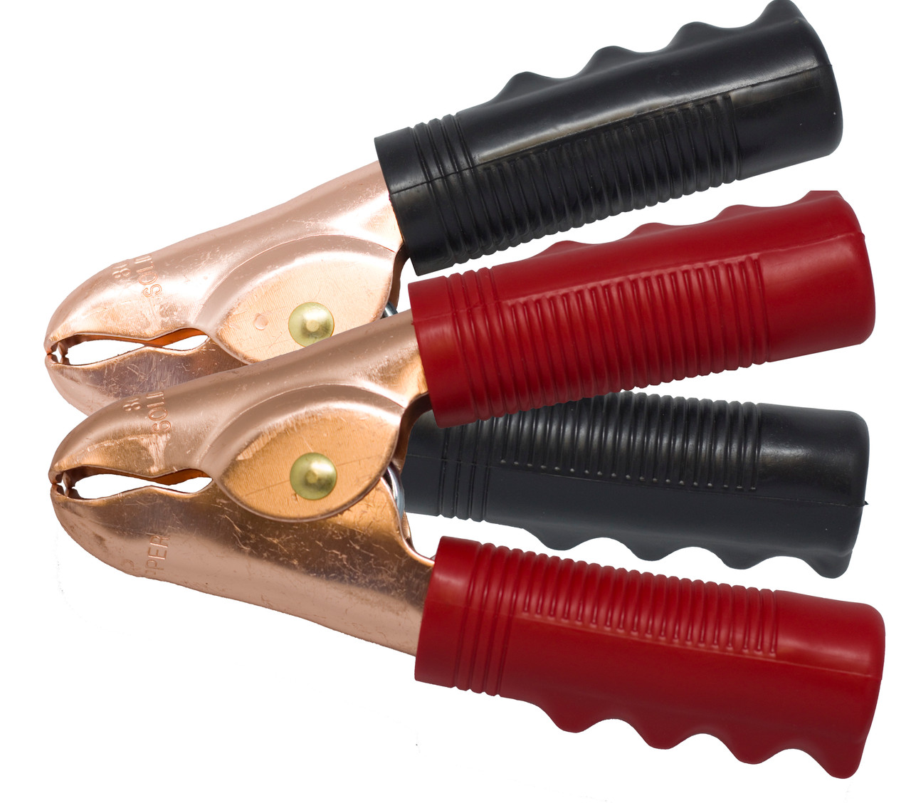 1 Pr. 800A Red & Black Solid Copper Insulated Battery Clamps  8728-91
