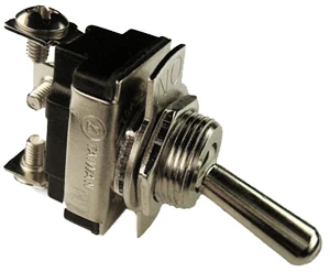 SPDT Metal On-Off Toggle Switch  9434-BP