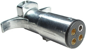4 Pole HD Male Plug Trailer Connector  9472HD-34