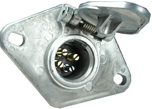 4 Pole HD Female Socket Trailer Connector  9473HD-BP
