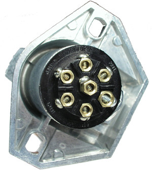 10 Pc.7 Pole Female Socket Trailer Connector  9479-34