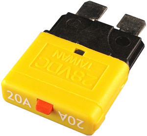 20A Type III Standard Blade Manual Reset Circuit Breaker  9526-11