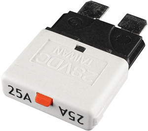 25A Type III Standard Blade Manual Reset Circuit Breaker  9527-11