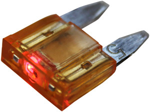 2 Pc. 5A Tan Min Blade Fuses w/LED Indicator   9905-12